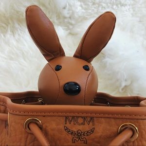 MCM Rabbit Drawstring Bag